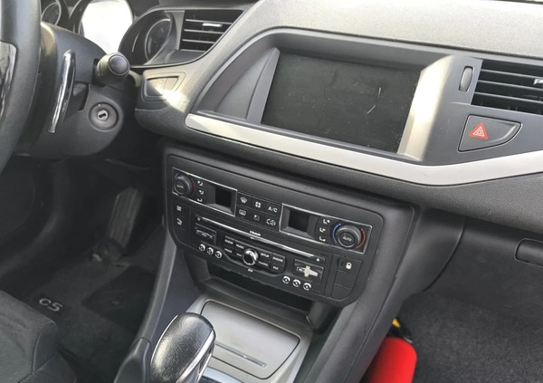 Citroen C5 cena 12200 przebieg: 207923, rok produkcji 2011 z Zagórz małe 121